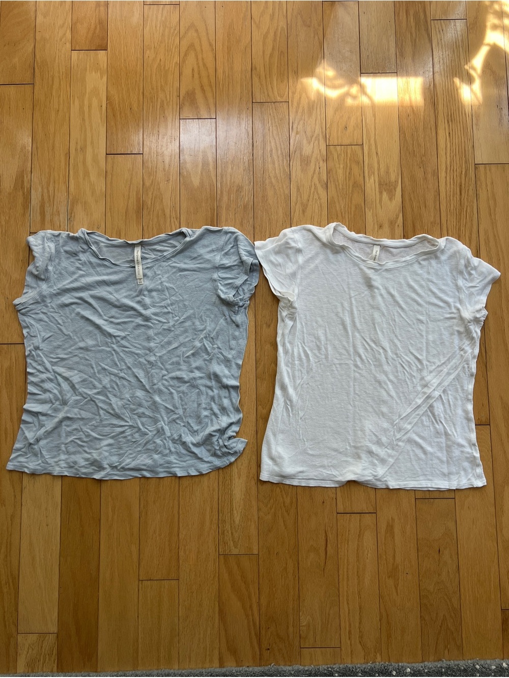 Babaton Short Sleeve Tee Duo — Light Blue & White